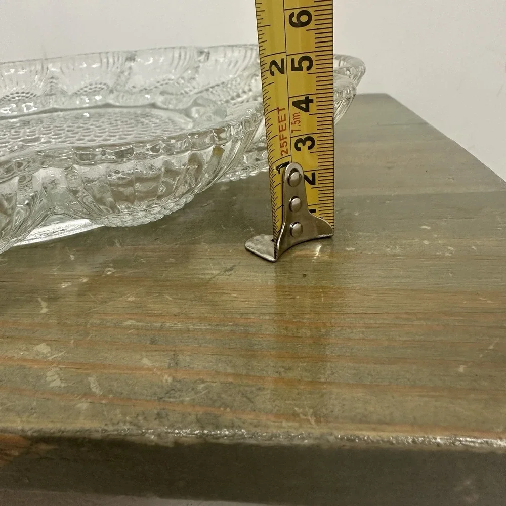 Vintage Hobnail Indiana Glass Egg plater 11 1/4